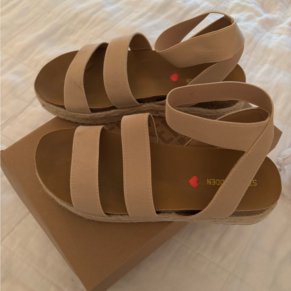 Steve Madden Big Girls Size 3 JKimmie Blush Low Platform Sandal